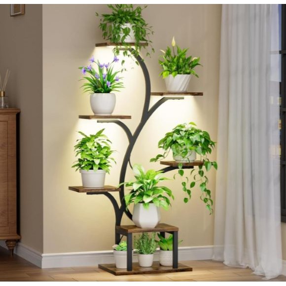 LED Plant Stand with Full-Spectrum Grow Light (Tree-Shaped)